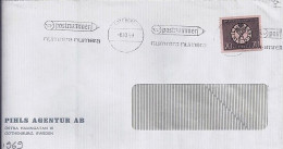 SUEDE N° 587 S/L. DU 6.10.69 POUR LA FRANCE - Cartas & Documentos