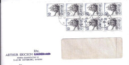 SUEDE N° 575x7 S/L. DU 11.12.69 POUR LA FRANCE - Cartas & Documentos