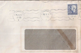 SUEDE N° 363 S/L. DU 16.3.54 POUR LA FRANCE - Covers & Documents