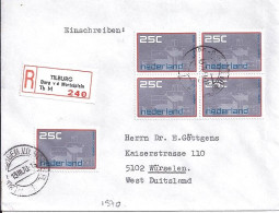 PAYS BAS N° 907x5 S/L REC. DU 13.3.70 POUR L’ALLEMAGNE - Lettres & Documents