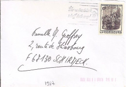 LUXEMBOURG N° 1108 S/L. DU 26.11.87 POUR LA FRANCE - Briefe U. Dokumente