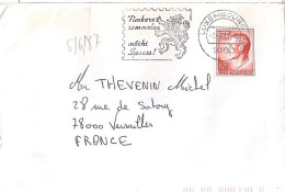 LUXEMBOURG N° 870 S/L. DU 2.6.87 POUR LA FRANCE - Storia Postale