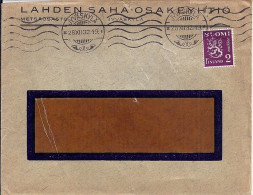 FINLANDE N° 151A S/L. DE JYVASKYLA / 28.12.32 - Covers & Documents