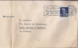 DANEMARK N° 323 S/L DE COPENHAGUE / 3.2.50 POUR LA FRANCE - Lettres & Documents