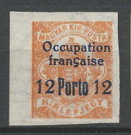 HONGRIE ( ARAD ) TAXE N° 1 NEUF** LUXE SANS CHARNIERE / Hingeless / MNH - Andere & Zonder Classificatie