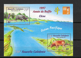 Nouvelle Calédonie Bloc Feuillet 1997 N° 18** Hong Kong 97 Année Du Buffle - Blocks & Kleinbögen