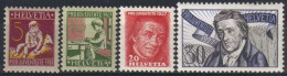 Suiza 0226/229 * Charnela. 1927 - Unused Stamps