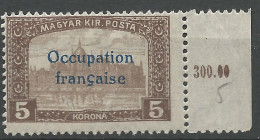 HONGRIE ( ARAD )  N° 21 Cadre Interrompu  NEUF** SANS CHARNIERE / Hingeless / MNH - Ongebruikt