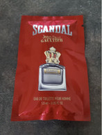 Echantillon Tigette - Perfume Sample - Scandal Homme De Jean Paul Gaultier - Campioncini Di Profumo (testers)