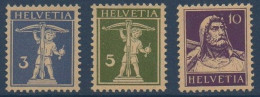 Suiza 0241/243 * Charnela. 1930 - Neufs