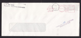 USA: Cover, 1983, Meter Cancel, Slogan Cut Carrier Costs, Postal Cancel Returned For Additional Postage (traces Of Use) - Storia Postale