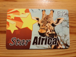 Prepaid Phonecard Netherlands, Star Africa - Giraffe - [3] Handy-, Prepaid- U. Aufladkarten