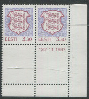 Estonia:Unused Stamps Coat Of Arm 3.30 II Issue, Corner! 1997, MNH - Estonie