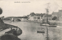 Compiègne * Les Bords De L'oise * Bateau Vapeur * Pêche à La Ligne Pêcheurs - Compiegne