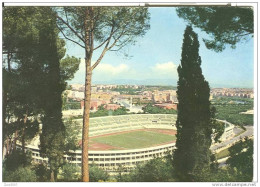 ROMA STADIO OLIMPICO - COLORI VIAGGIATA 1953. - Stades & Structures Sportives