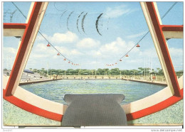 OSTIA LIDO - PISCINA STABILIMENTO  KURSAAL  COLORI  VIAGGIATA 1953 - Natación