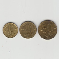 Bulgaria 10, 20, 50 Levа 1997 Coins Europe Currency Set Lot Bulgarie Bulgarien #5413 - Bulgarien
