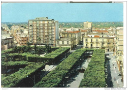 TRANI - PIAZZA VITTORIO EMANUELE II - COLORI VIAGGIATA  1965 - ANIMATA  E VETTURE D'EPOCA. - TIMBRO POSTE TRANI TERGHETT - Trani