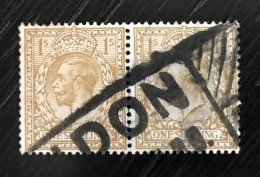 Lot De 2 Timbres Oblitérés Grande Bretagne En Paire - Autres & Non Classés