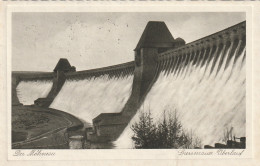 4916 89 Der Möhnesee, Sperrmauer Überlauf 1937  - Möhnetalsperre