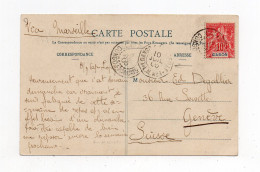 !!! CONGO, CPA DU SECHAGE DU CAFE, CACHET DE CAP LOPEZ DE 1905 - Briefe U. Dokumente