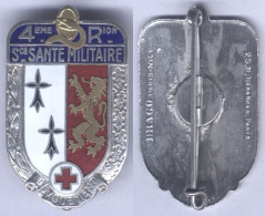 Insigne Du Service De Santé De La 4e Région Militaire - Servicios Medicos