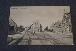 Hoogstraeten,1912,Tramway,Het Poteinde,belle Carte Ancienne,originale Pour Collection - Hoogstraten
