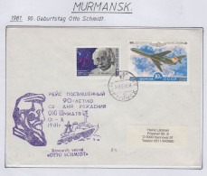 Russia 90. Geburtstag Otto Schmidt Ca  Murmansk 24.10.1981 (FN173) - Evenementen & Herdenkingen