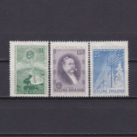 FINLAND 1955, Sc# 332-334, The Telegraph In Finland, MH - Neufs