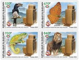 Burundi  2023 PAPU The Inauguration Of The “UPAP Tower”. Butterflies. (107a) OFFICIAL ISSUE - Neufs