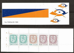 Finland 1990 Definities  Coat Of Arms - In Pane 26 From Booklet MH 25  MNH(**) - Unused Stamps