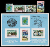 Nauru 1974 - Mi-Nr. 111-114 & Block 1 ** - MNH - UPU - Nauru