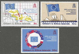 Gilbert And Ellis Islands. 1972 25th Anniversary Of South Pacific Commision. MH Complete Set. SG 196-198 - Islas Gilbert Y Ellice (...-1979)