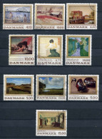 Denmark 1985-2004. 10 Different - PAINTINGS. ALL USED - Lotes & Colecciones