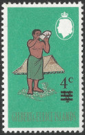 Gilbert And Ellis Islands. 1966 Decimal Overprints. 4c On ½d MH. SG 113 - Isole Gilbert Ed Ellice (...-1979)