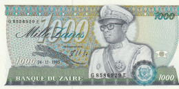 Zaïre, 1000 ZAIRE  1985  P-31   UNC - Zaire