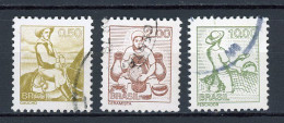 BRESIL - TRAVAIL - N° Yvert 1201+1248+1250 Obli. - Used Stamps