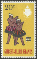 Gilbert And Ellis Islands. 1966 Decimal Overprints. 20c On 1/6 MH. SG 119 - Isole Gilbert Ed Ellice (...-1979)