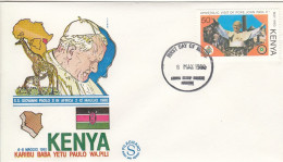 FDC KENYA 165,popes - Kenya (1963-...)