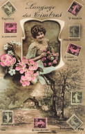 Timbre * Carte Photo * Le Langage Des Timbres * Stamps - Stamps (pictures)