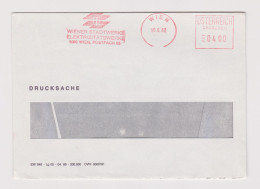 Austria Österreich 1987 Commerce Window Cover EMA METER Machine Stamp WIENER STADTWERKE ELEKTRIZITATSWERKE (66847) - Macchine Per Obliterare (EMA)