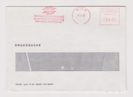 Austria Österreich 1987 Commerce Window Cover EMA METER Machine Stamp WIENER STADTWERKE ELEKTRIZITATSWERKE (66847) - Machines à Affranchir (EMA)