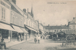 28 // AUNEAU    Le Marché  / Bonneterie / Vannerie - Auneau