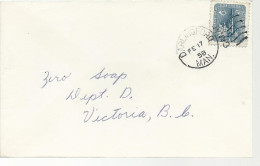 24490) Canada Darlingford Postmark Cancel Duplex 1958 - Cartas & Documentos