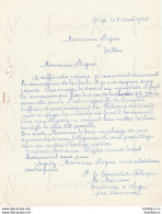 Courrier Du Conseil De Fabrique D'Oleye Waremme Adressée à Slégers Fondeur De Cloches à Tellin 1963 - Straßenhandel Und Kleingewerbe