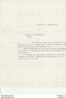 Lettre Papier Pelure Adressée Au Curé D'Oleye Réclamation Des Inscriptions à Mettre Sur La Cloche 13/07/1962 - Old Professions