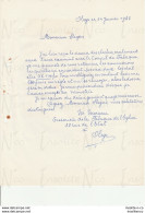 Courrier Adressé à Slégers Fondeur De Tellin Problème De Prix De Fourniture De La Cloche 14 Janvier 1963 - Petits Métiers
