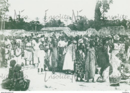 Photographie Marché Local - Tribus De L'Uele - Congo - Années 30 - Afrique