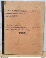 Rapport De Plan & Monographie S.A. Fonderies Du Lion Graduat En Comptabilité Année 1978-1979 ICET Mons 112 Pages - Management