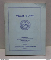 Year Book Sussex Masonic Temple September 1968 To September 1969 - 248 Pages - Spiritualismo